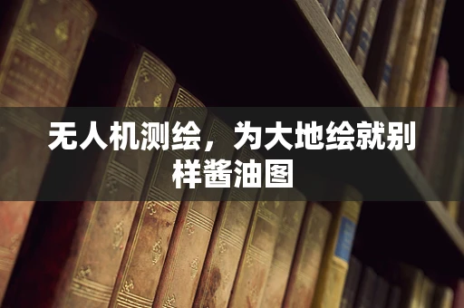 无人机测绘，为大地绘就别样酱油图