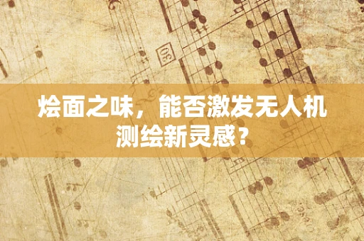 烩面之味，能否激发无人机测绘新灵感？