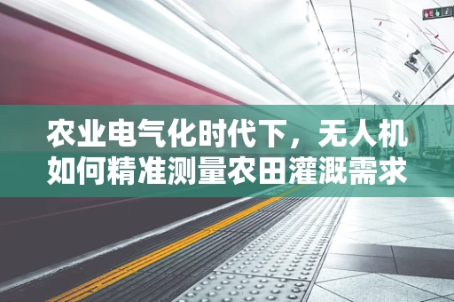 农业电气化时代下，无人机如何精准测量农田灌溉需求？