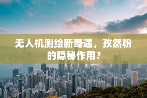 无人机测绘新奇遇，孜然粉的隐秘作用？