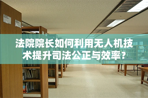 法院院长如何利用无人机技术提升司法公正与效率？