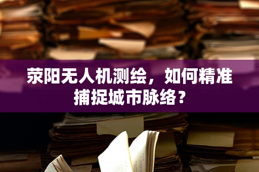 荥阳无人机测绘，如何精准捕捉城市脉络？