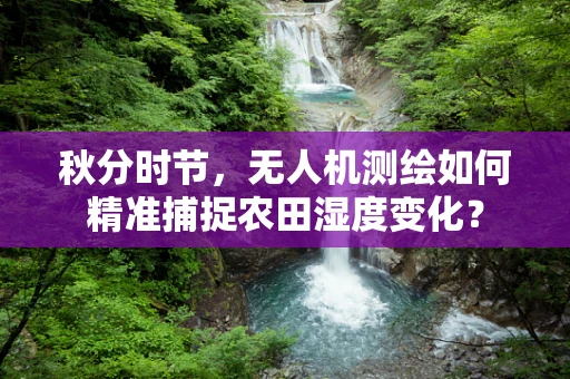 秋分时节，无人机测绘如何精准捕捉农田湿度变化？