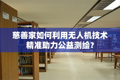 慈善家如何利用无人机技术精准助力公益测绘？