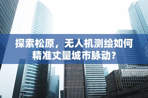 探索松原，无人机测绘如何精准丈量城市脉动？