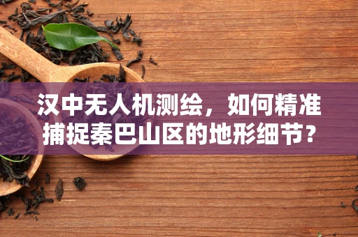 汉中无人机测绘，如何精准捕捉秦巴山区的地形细节？