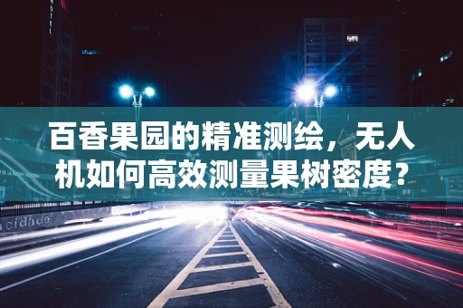 百香果园的精准测绘，无人机如何高效测量果树密度？
