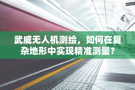 武威无人机测绘，如何在复杂地形中实现精准测量？