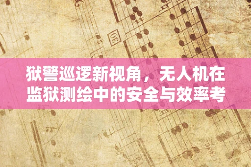狱警巡逻新视角，无人机在监狱测绘中的安全与效率考量