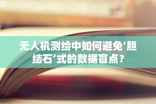 无人机测绘中如何避免‘胆结石’式的数据盲点？