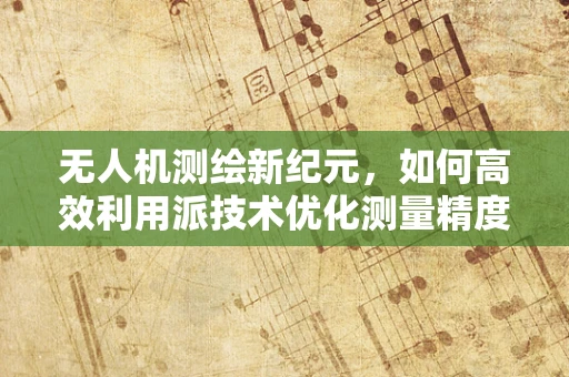 无人机测绘新纪元，如何高效利用派技术优化测量精度？
