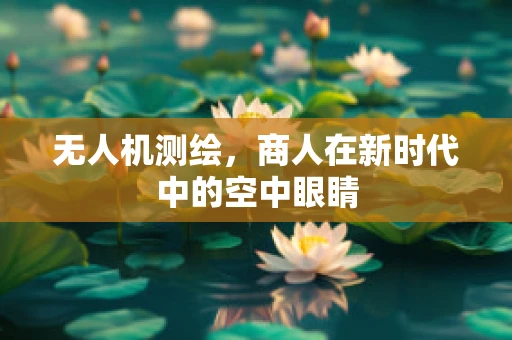 无人机测绘，商人在新时代中的空中眼睛