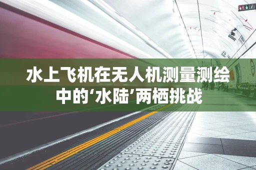 水上飞机在无人机测量测绘中的‘水陆’两栖挑战
