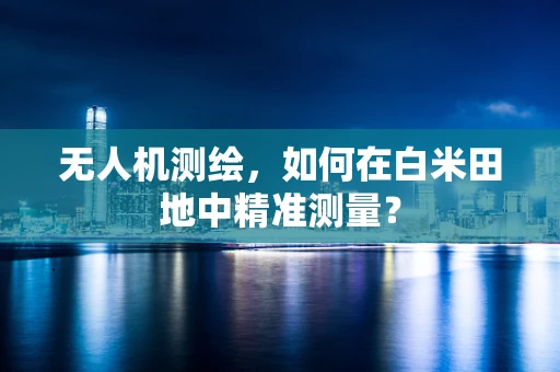 无人机测绘，如何在白米田地中精准测量？