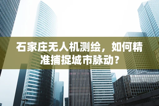 石家庄无人机测绘，如何精准捕捉城市脉动？