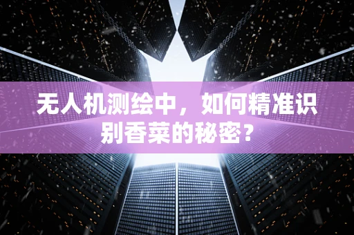无人机测绘中，如何精准识别香菜的秘密？