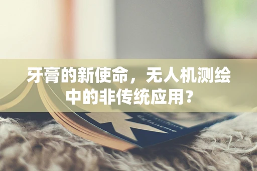 牙膏的新使命，无人机测绘中的非传统应用？