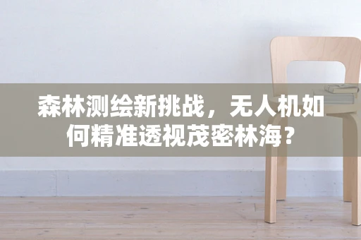 森林测绘新挑战，无人机如何精准透视茂密林海？