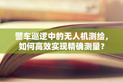 警车巡逻中的无人机测绘，如何高效实现精确测量？