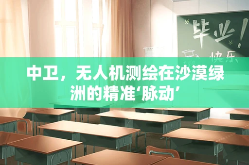 中卫，无人机测绘在沙漠绿洲的精准‘脉动’
