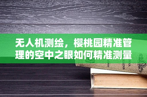 无人机测绘，樱桃园精准管理的空中之眼如何精准测量果树密度？