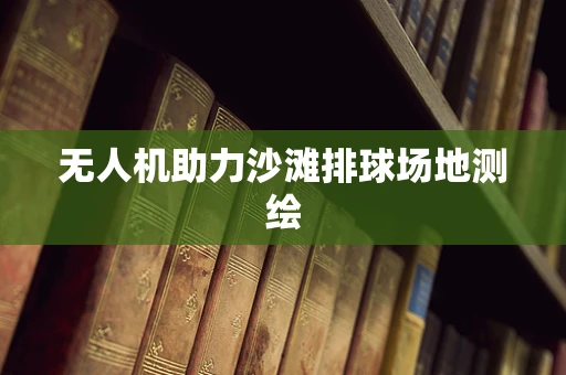 无人机助力沙滩排球场地测绘