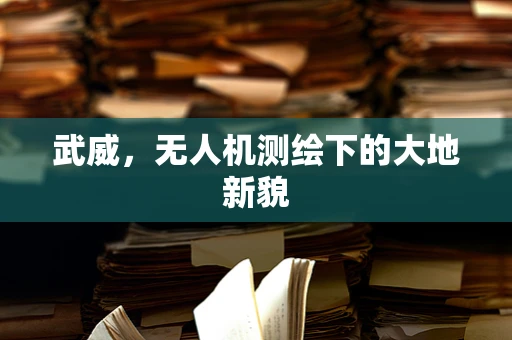 武威，无人机测绘下的大地新貌