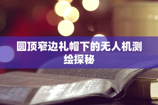 圆顶窄边礼帽下的无人机测绘探秘