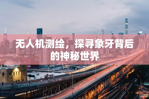 无人机测绘，探寻象牙背后的神秘世界