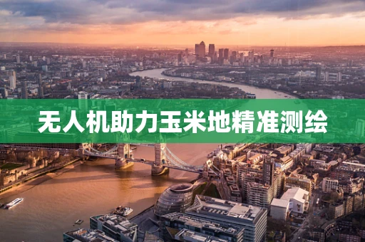 无人机助力玉米地精准测绘