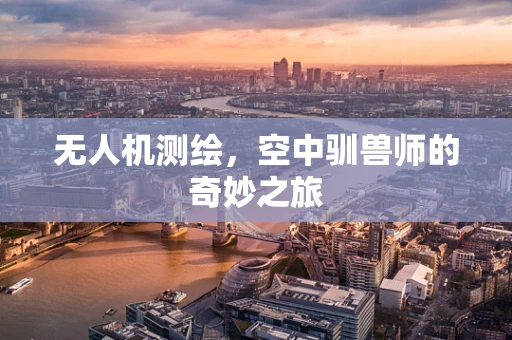 无人机测绘，空中驯兽师的奇妙之旅