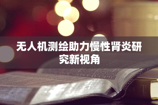 无人机测绘助力慢性肾炎研究新视角