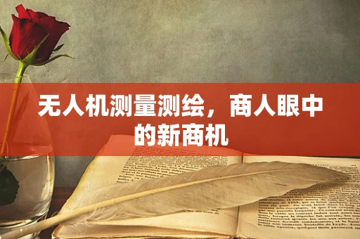 无人机测量测绘，商人眼中的新商机