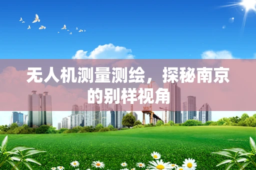 无人机测量测绘，探秘南京的别样视角