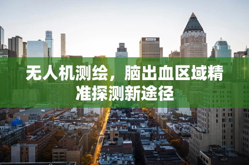 无人机测绘，脑出血区域精准探测新途径