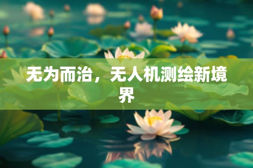 无为而治，无人机测绘新境界