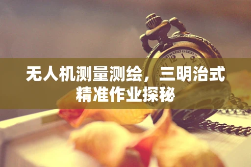 无人机测量测绘，三明治式精准作业探秘