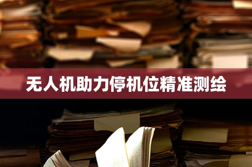 无人机助力停机位精准测绘