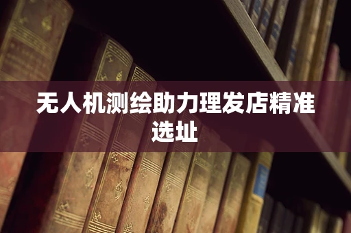 无人机测绘助力理发店精准选址