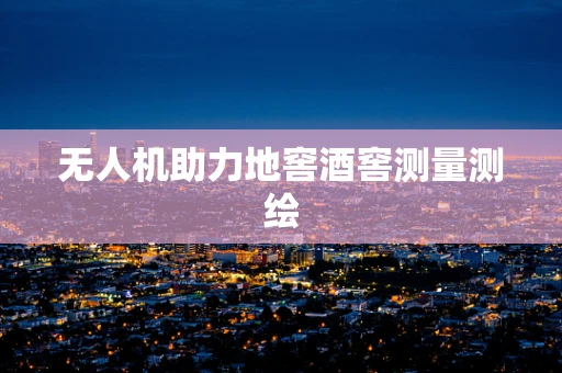 无人机助力地窖酒窖测量测绘