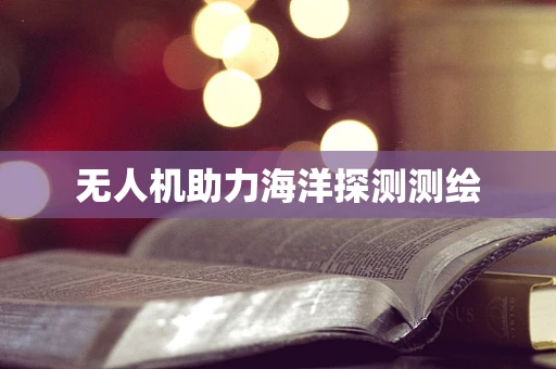 无人机助力海洋探测测绘
