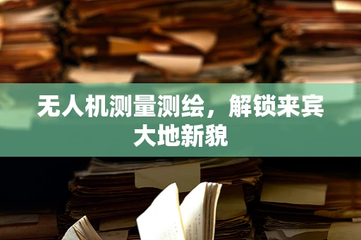 无人机测量测绘，解锁来宾大地新貌