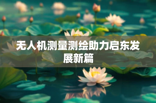 无人机测量测绘助力启东发展新篇