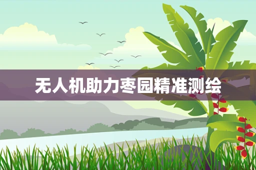 无人机助力枣园精准测绘