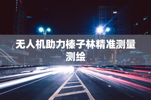 无人机助力榛子林精准测量测绘