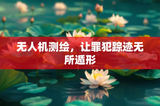 无人机测绘，让罪犯踪迹无所遁形