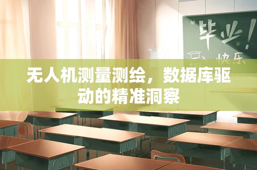 无人机测量测绘，数据库驱动的精准洞察