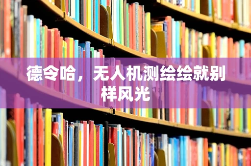 德令哈，无人机测绘绘就别样风光