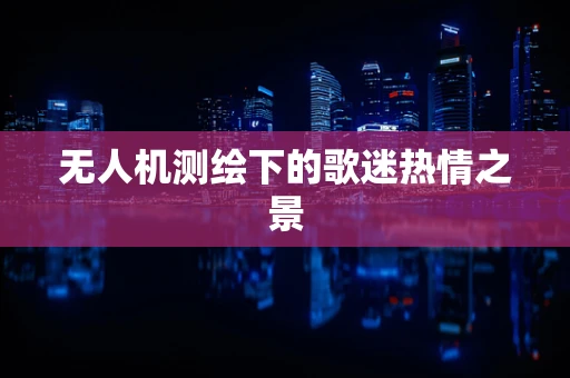 无人机测绘下的歌迷热情之景