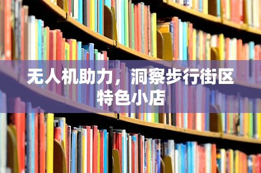 无人机助力，洞察步行街区特色小店
